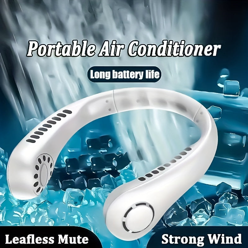 Three-Speed Bladeless Rechargeable Neck Fan