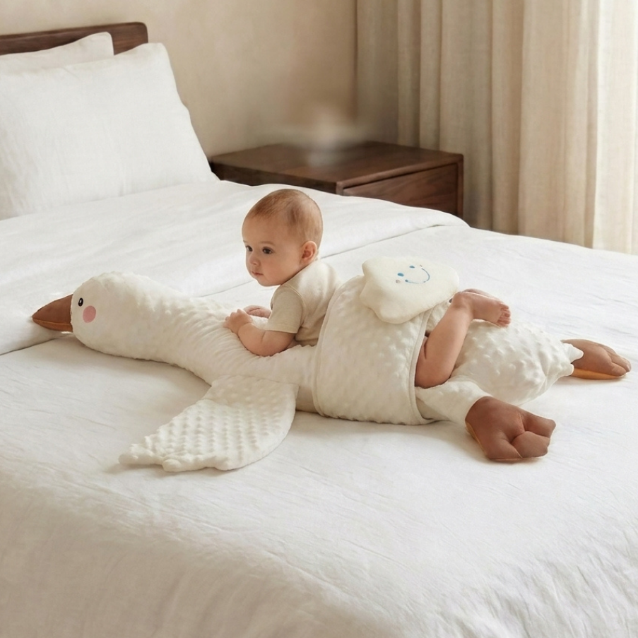 Goose Baby Tummy Pillow