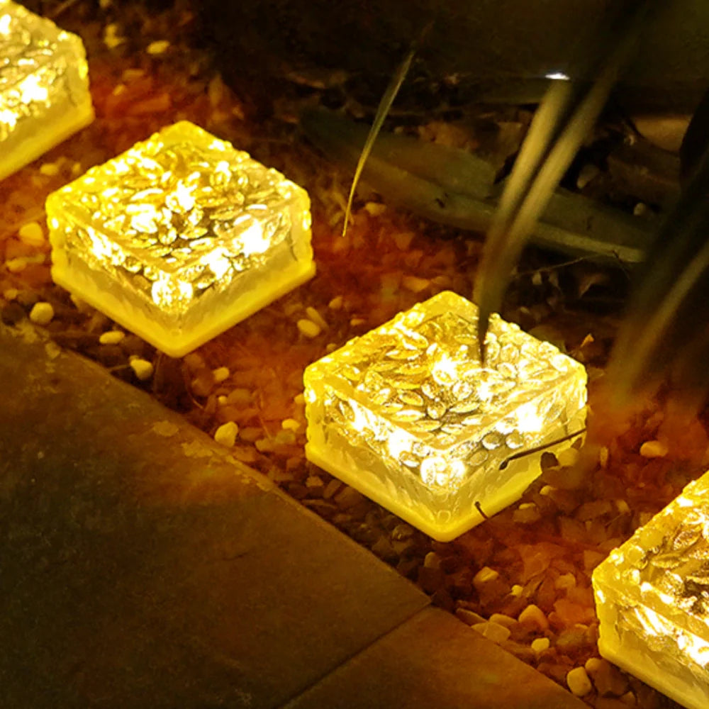 Solar Brick Pathway Light for Garden Edges