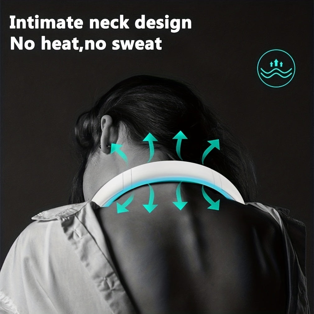 Three-Speed Bladeless Rechargeable Neck Fan