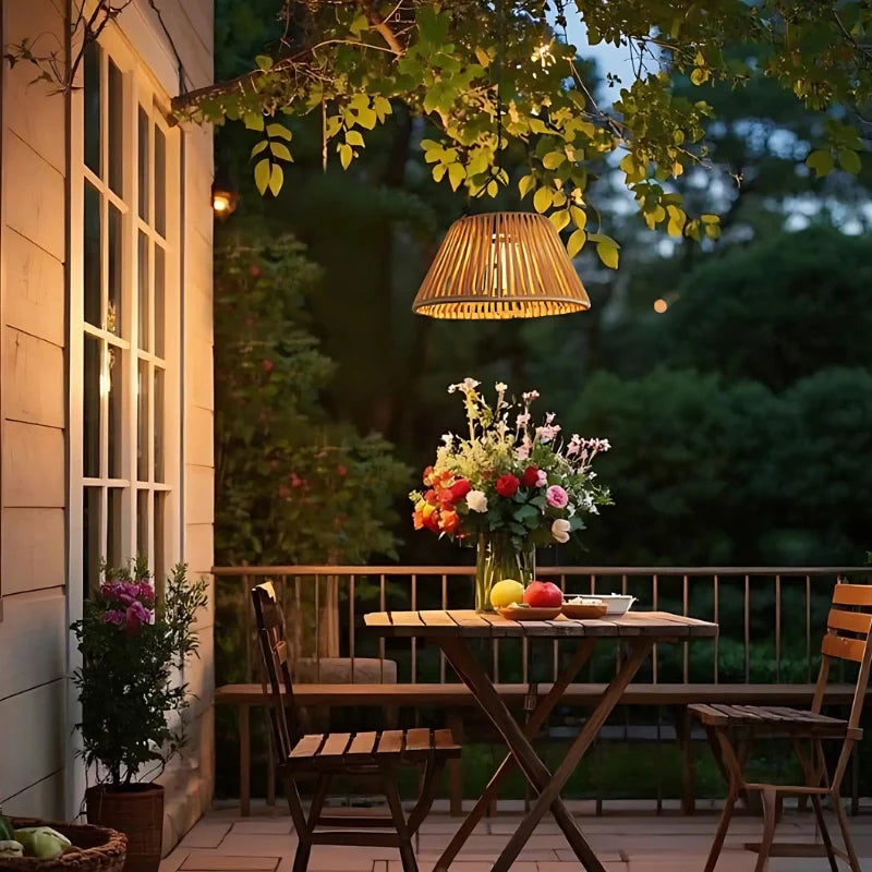 Solar Rope Lantern for Patio and Garden