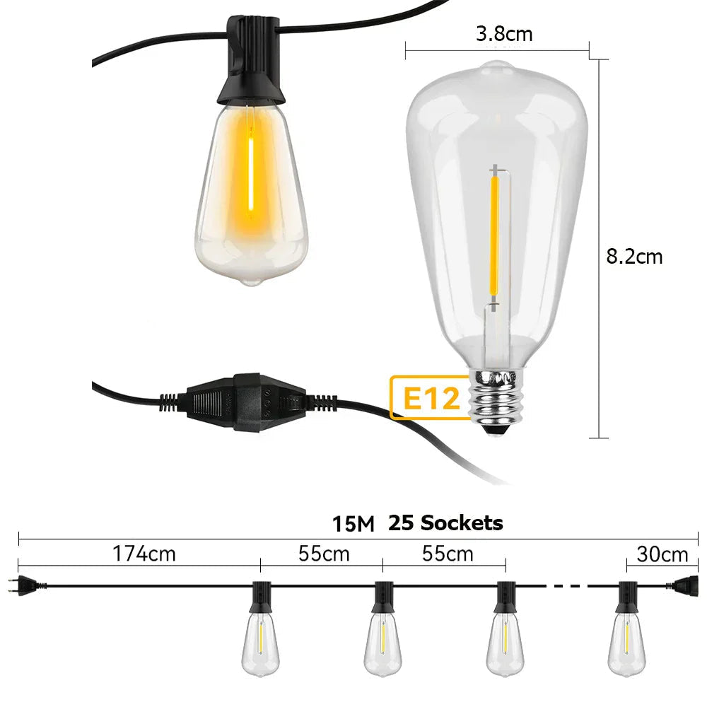 Outdoor LED String Lights