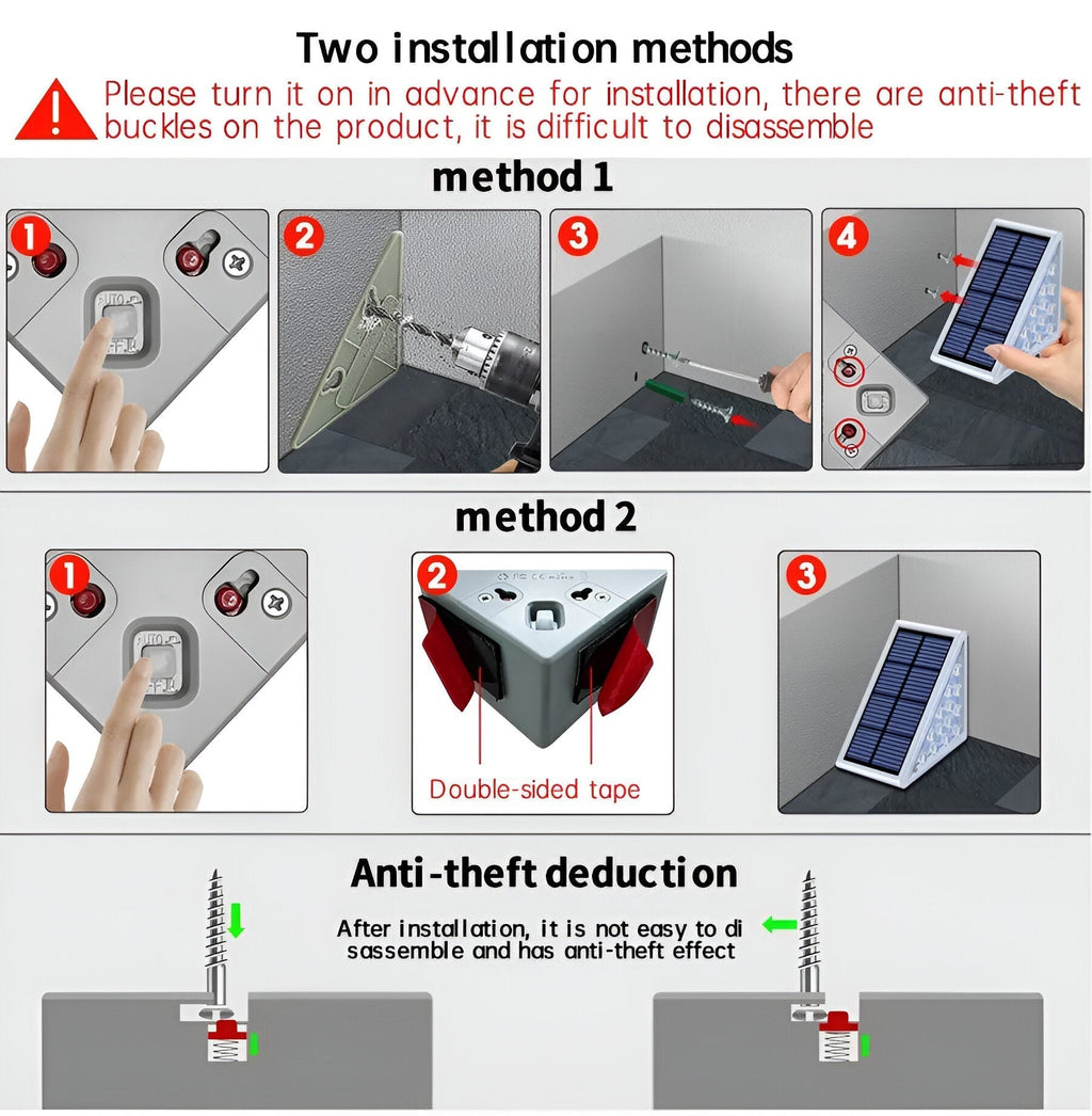 Waterproof Solar Garden Path Lights
