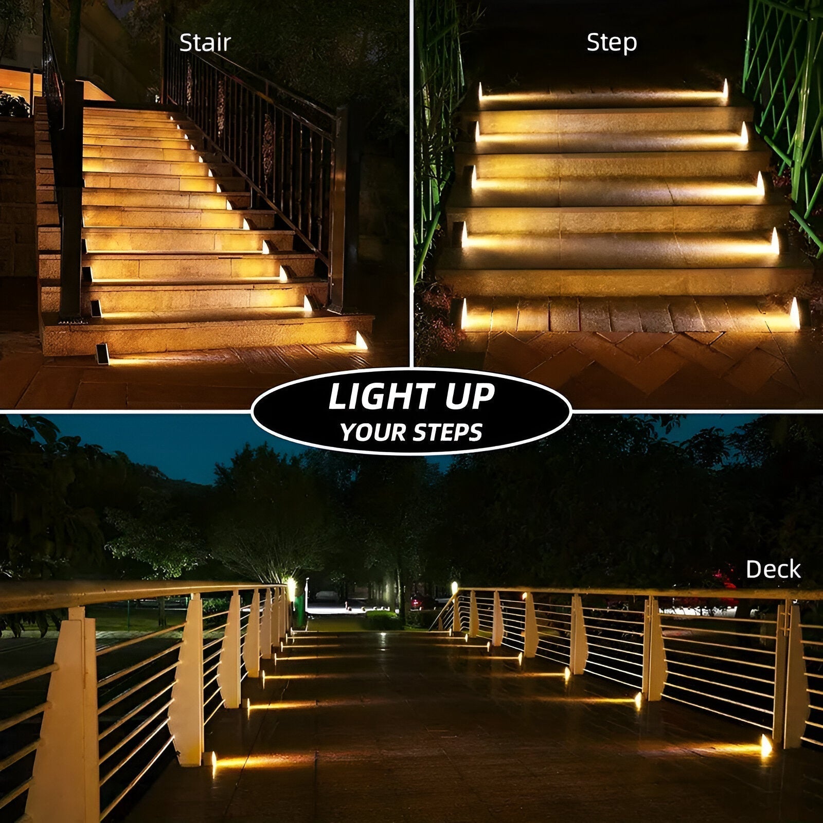 Waterproof Solar Garden Path Lights