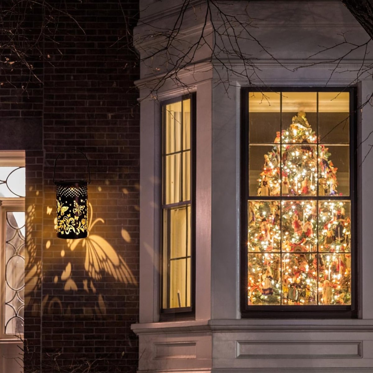 Solar Pattern Lantern for Patio Lighting