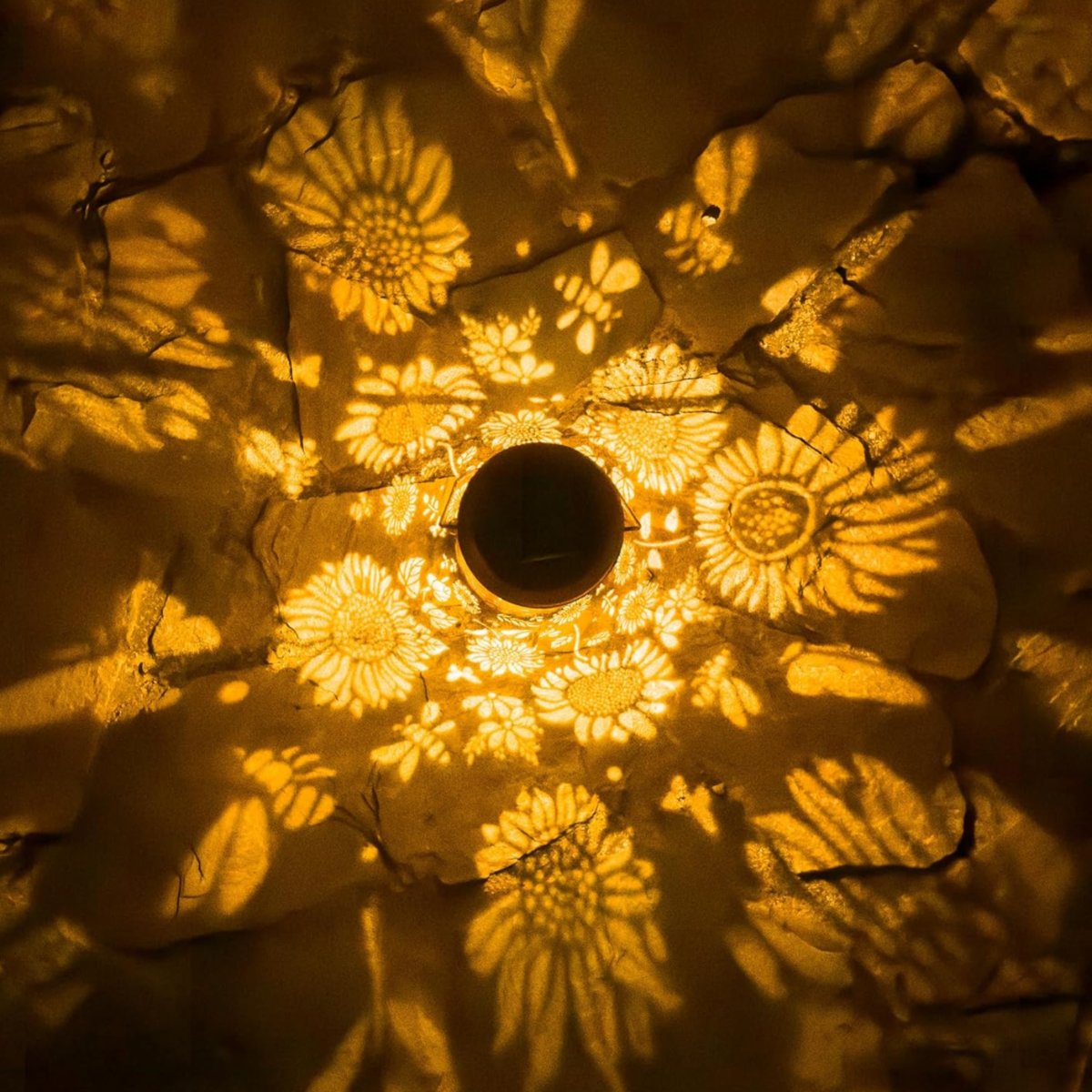 Solar Pattern Lantern for Patio Lighting