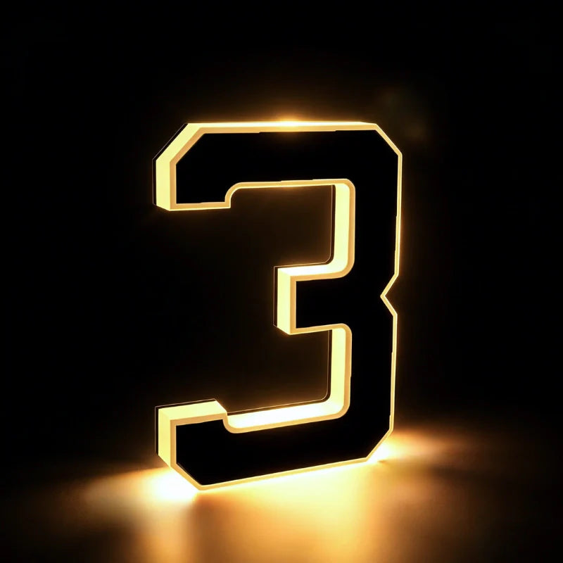 Solar House Number Light for Outdoor Walls