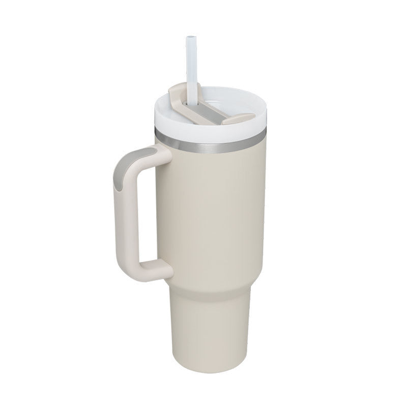 Insulated Travel Mug With Straw