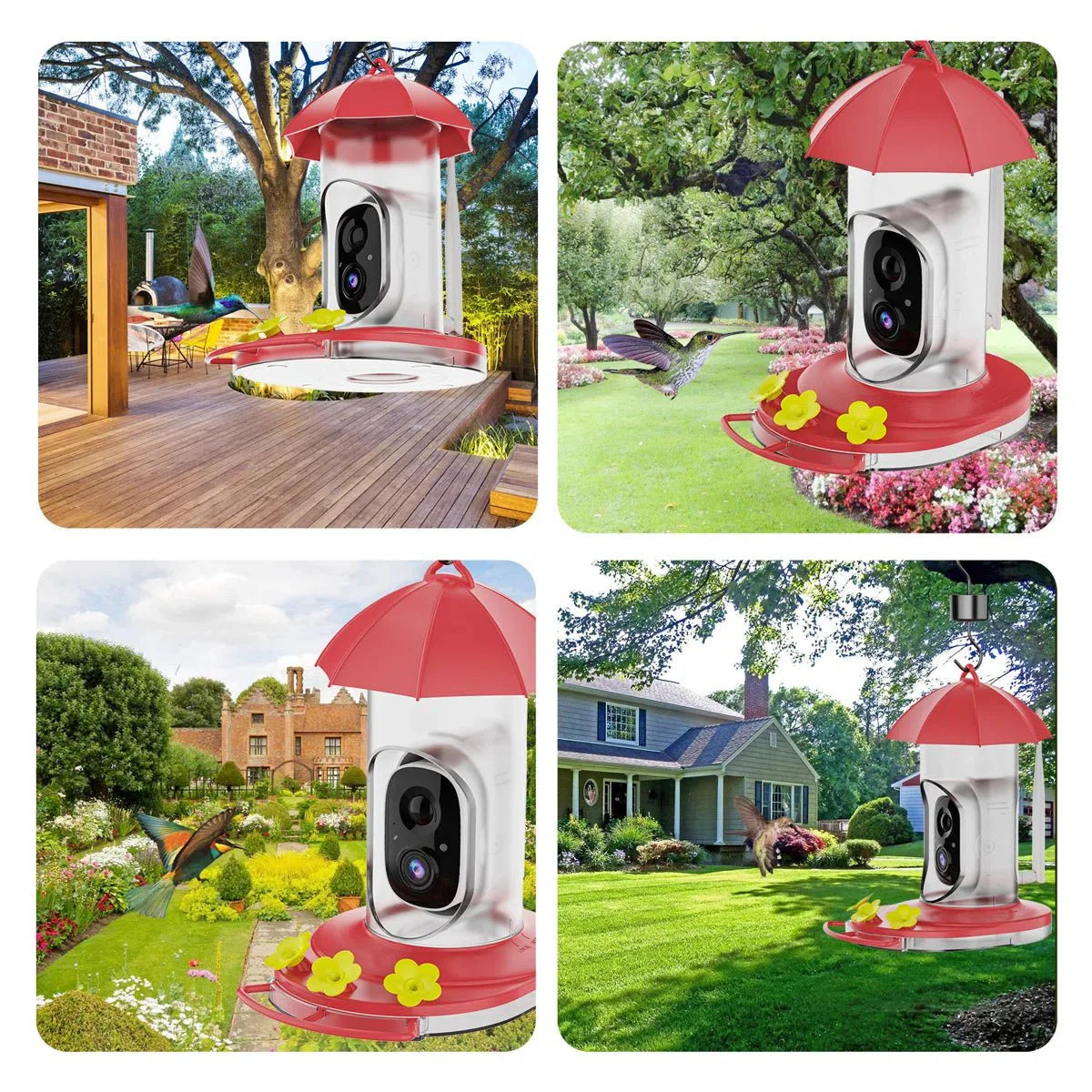 Bird Feeder For Outdoor Use With 1080P Wide-Angle Camera