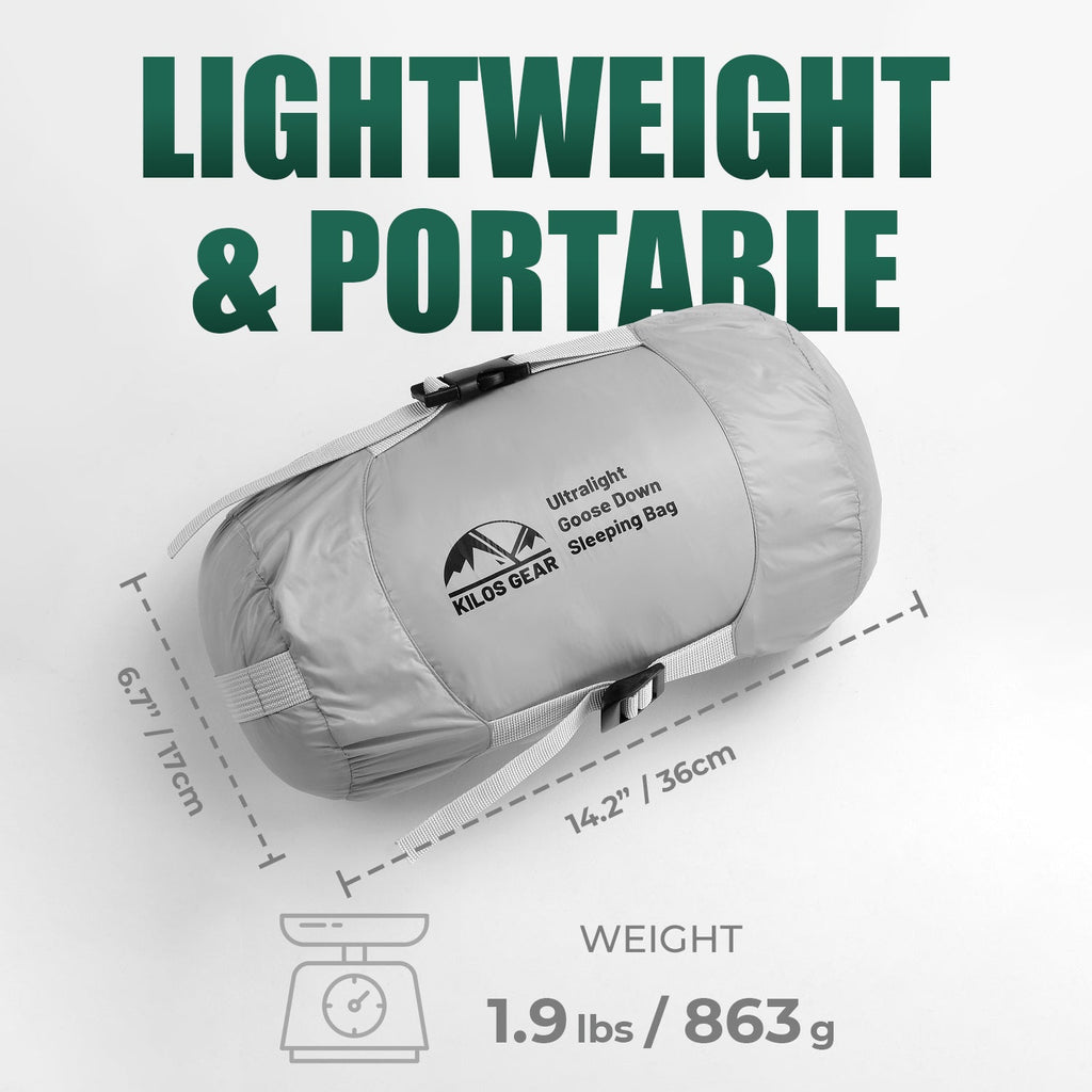 Ultralight Goose Down Camping Sleeping Bag