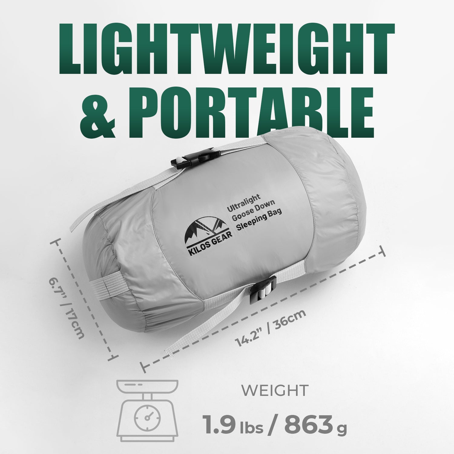 Ultralight Goose Down Camping Sleeping Bag