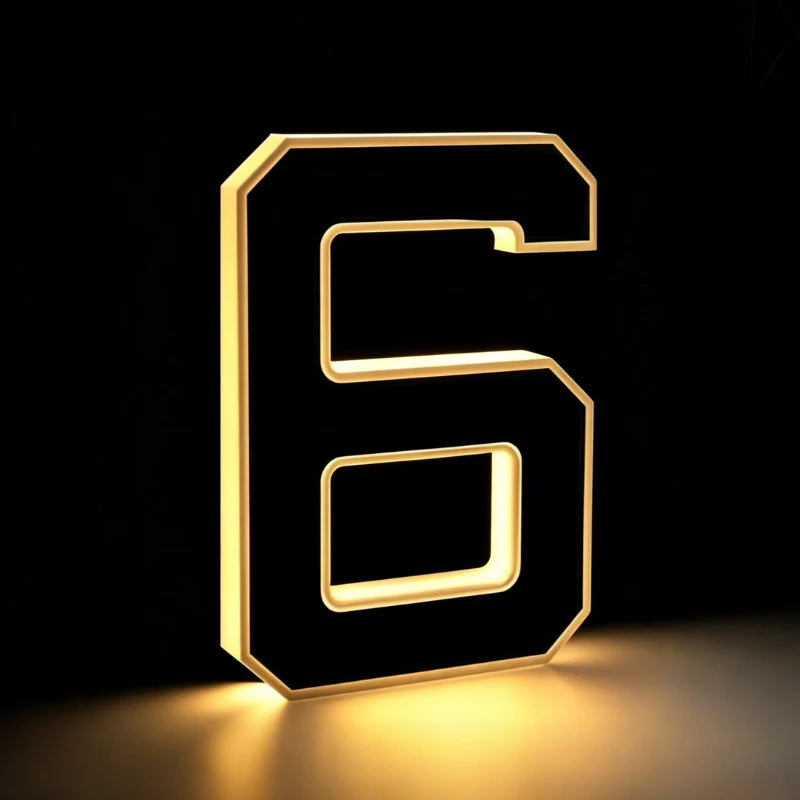 Solar House Number Light for Outdoor Walls