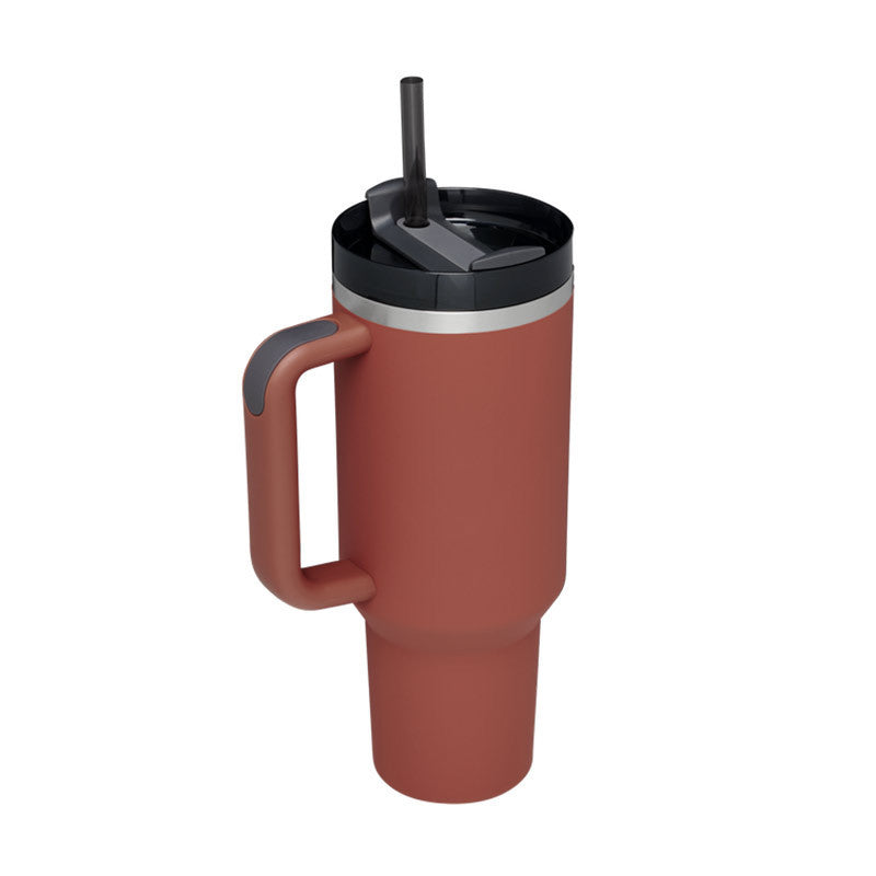 Insulated Travel Mug With Straw