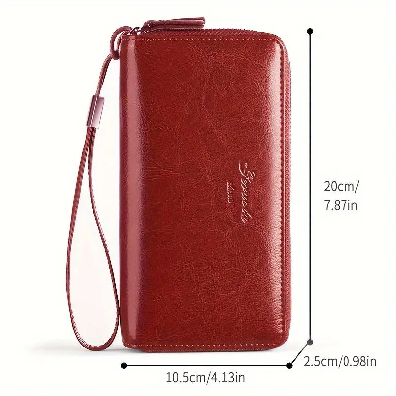 RFID Leather Passport and Travel Wallet