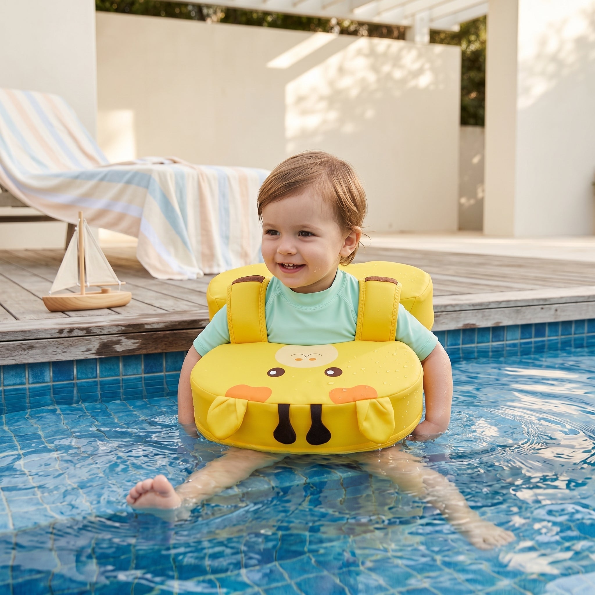 Inflatable Baby Swim Ring with Seat