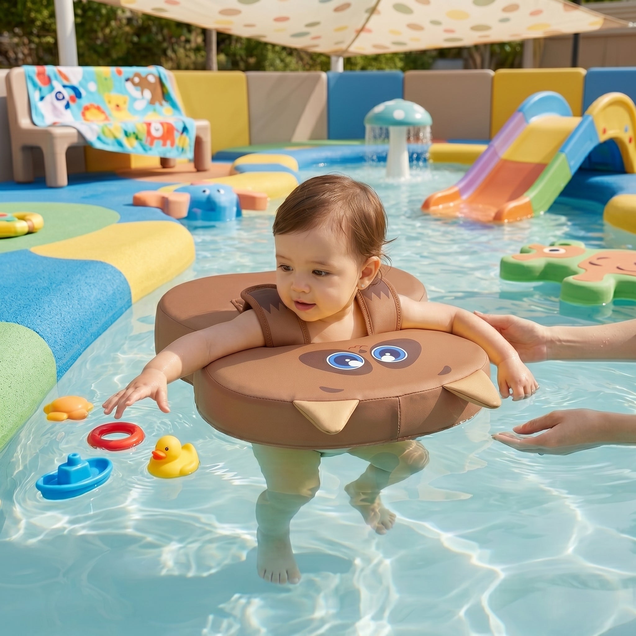 Inflatable Baby Swim Ring with Seat