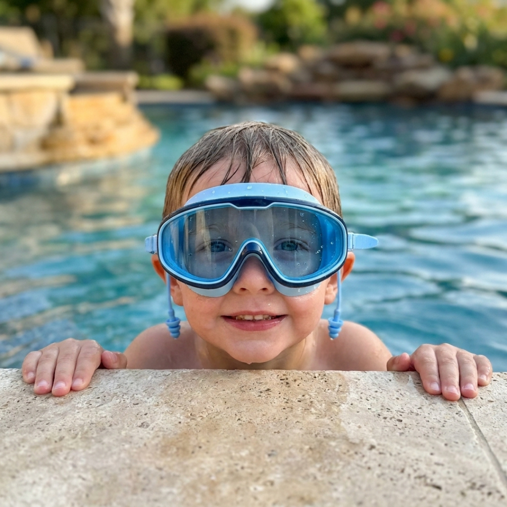 Kids Anti-Fog Swimming Goggles