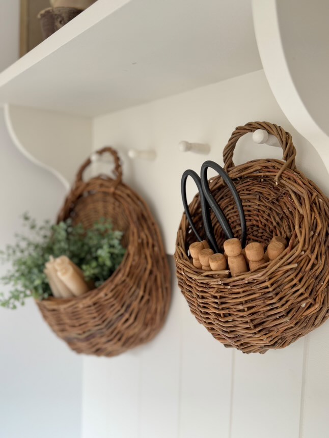 Rattan Wall Planter Basket For Plants And Flowers
