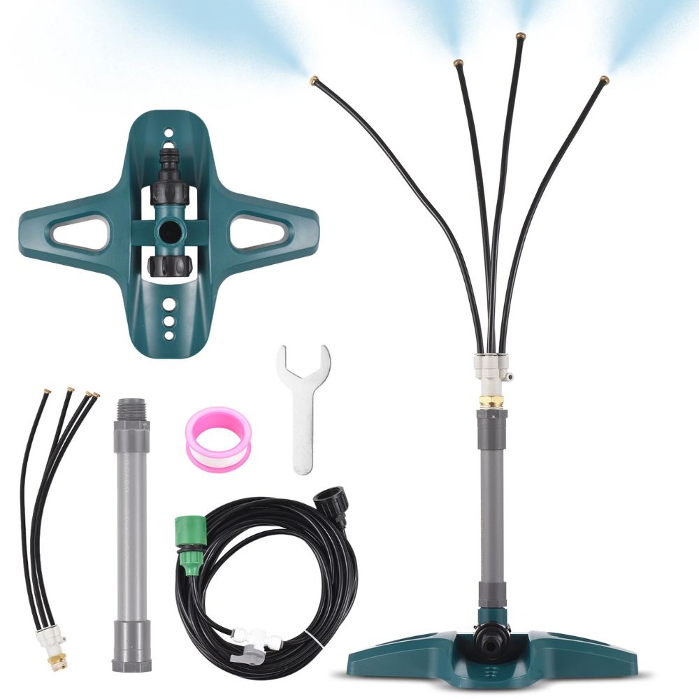 Freestanding Patio Misting System with Adjustable Nozzles