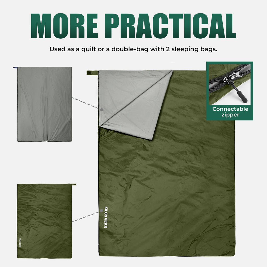 Three-Season Lightweight Camping Sleeping Bag
