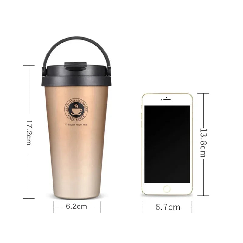 Stainless Steel 500Ml Insulated Travel Mug