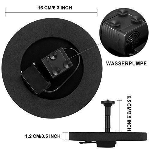 Solar Fountain Pump for Ponds and Bird Baths