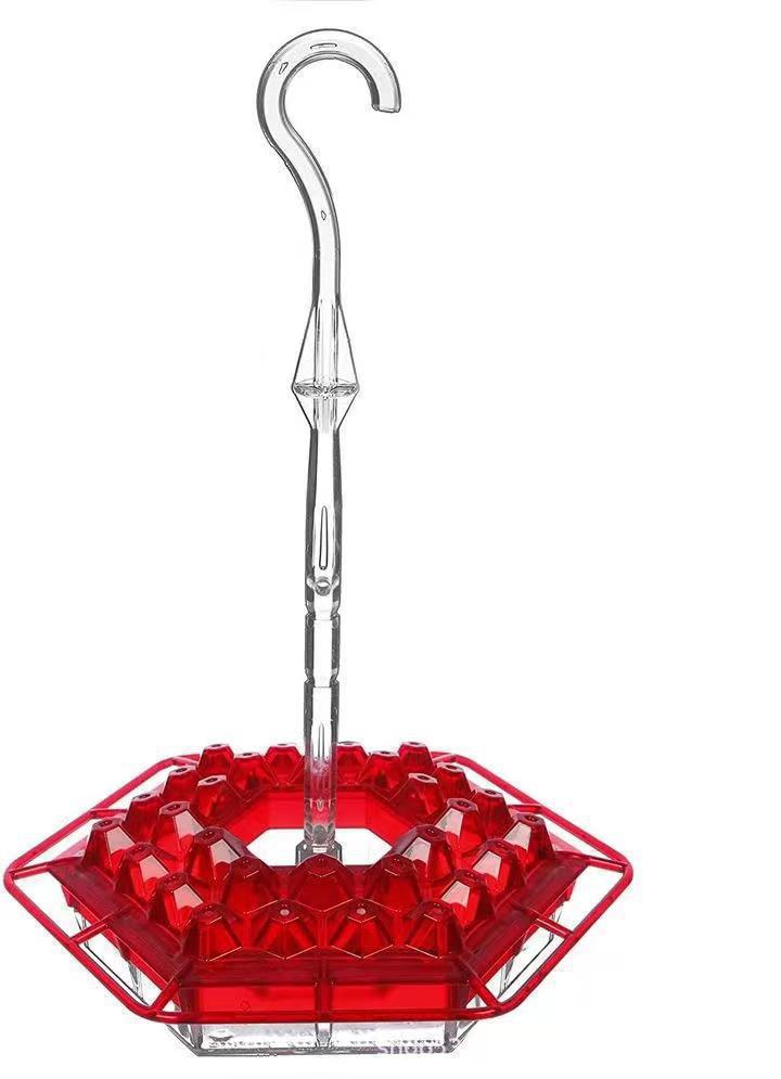Hummingbird Feeder With 30 Ports And Built-In Ant Guard For Garden And Patio