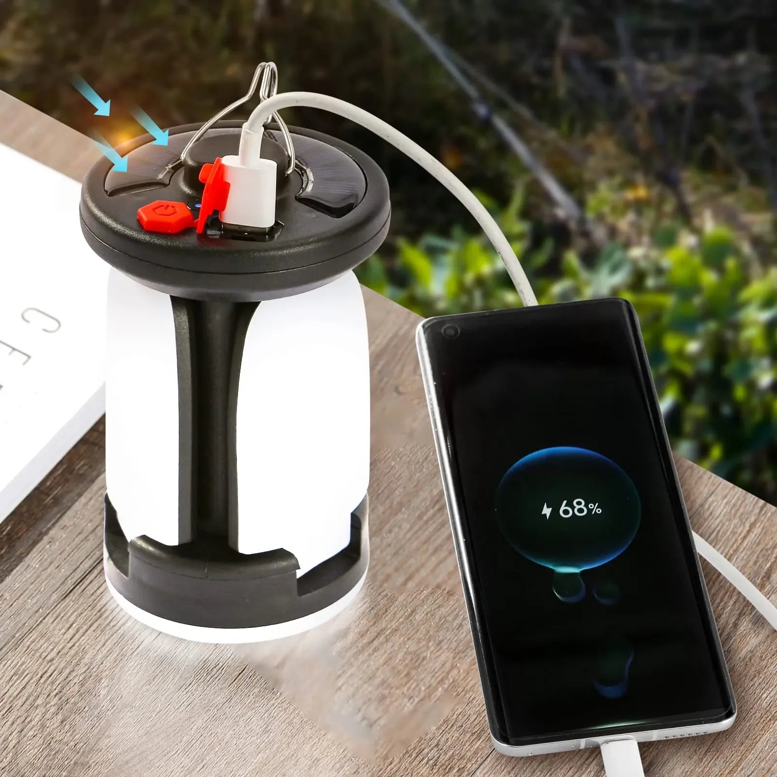 USB Folding Leaf Camping Lantern
