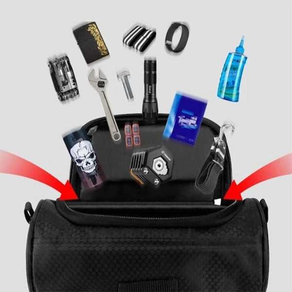 Waterproof 3.5L Bike Handlebar Bag with Touchscreen Window