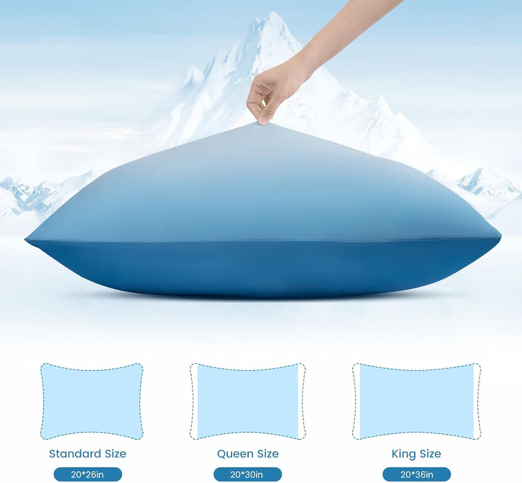 Blue Cooling Pillowcases - 2 Pack