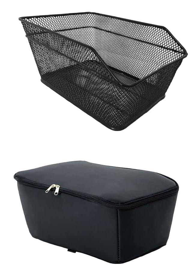 Waterproof Rear Bike Basket With Rain Cover