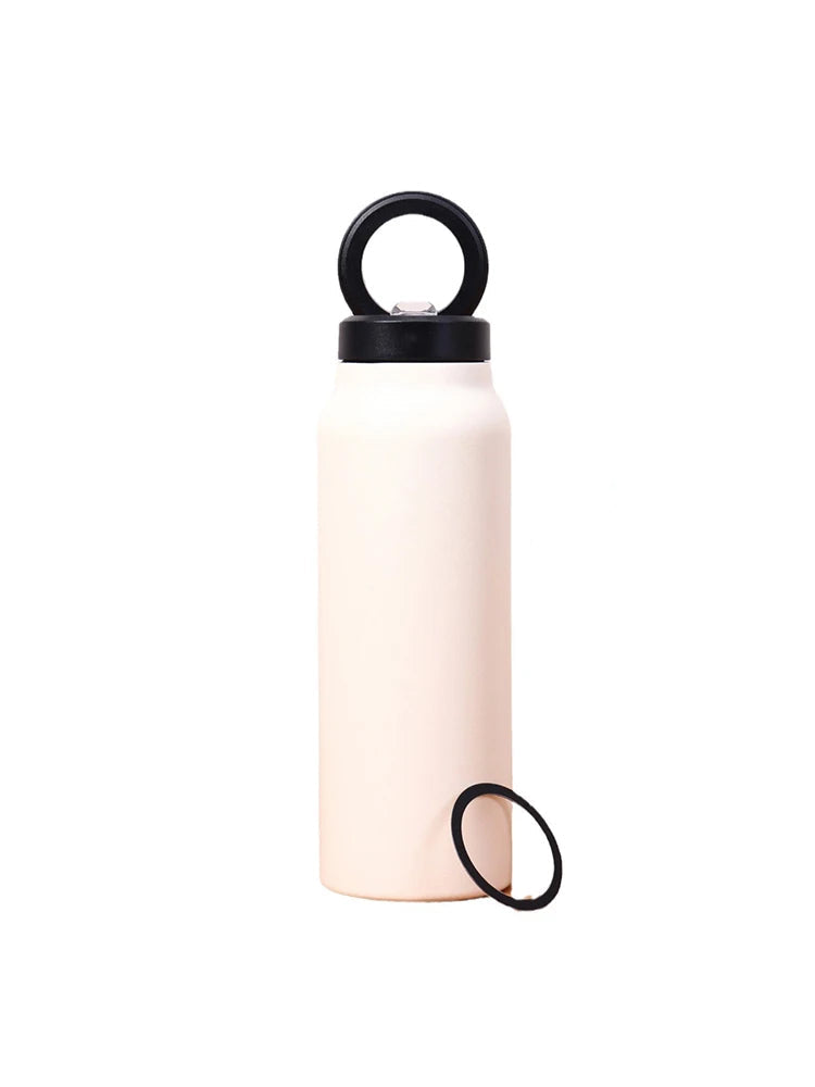 24Oz Insulated Water Bottle With Magnetic Phone Holder