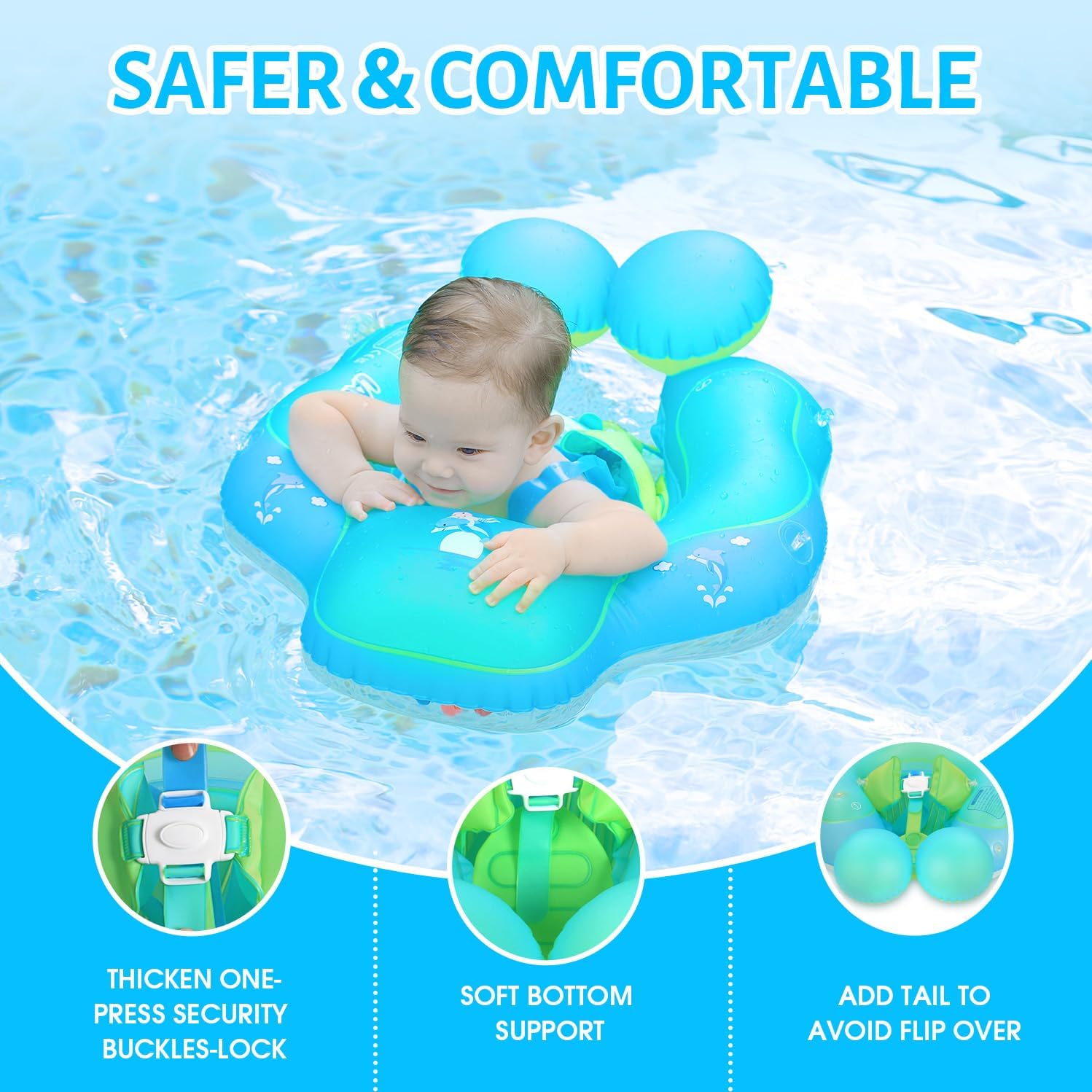 Baby Swim Float with Sun Canopy