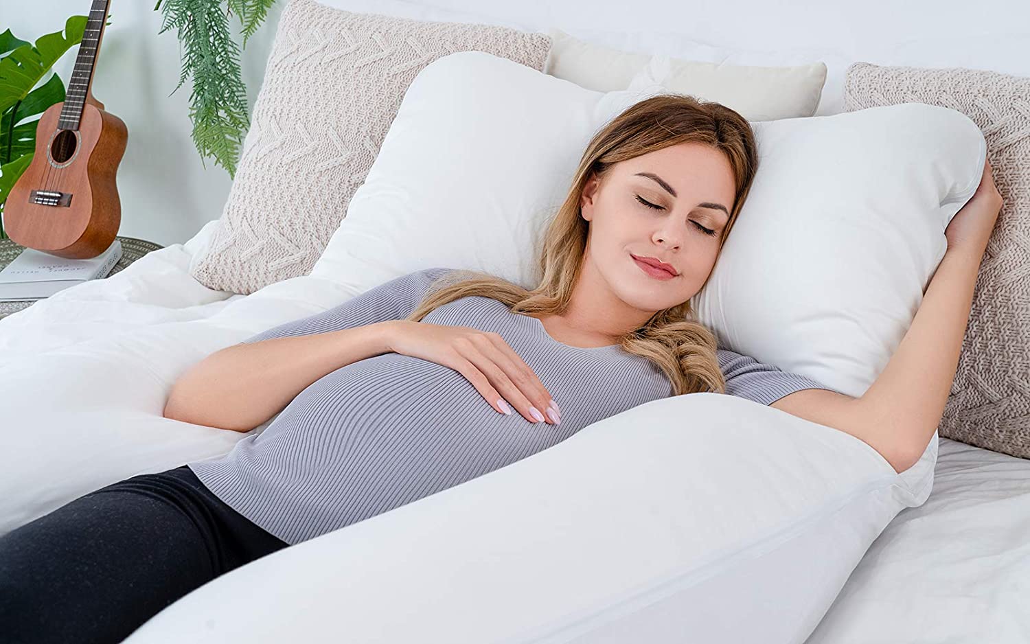 U-Shaped Pregnancy Pillow Full Body Support