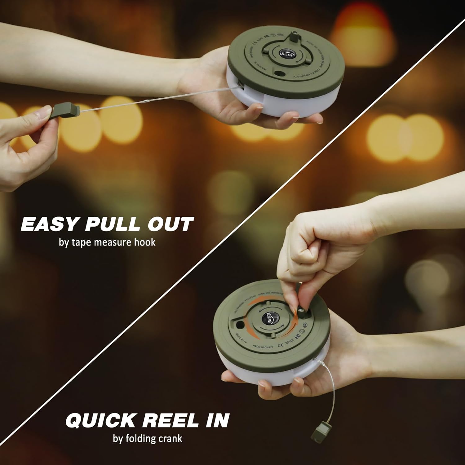 10m USB Rechargeable Camping String Lights