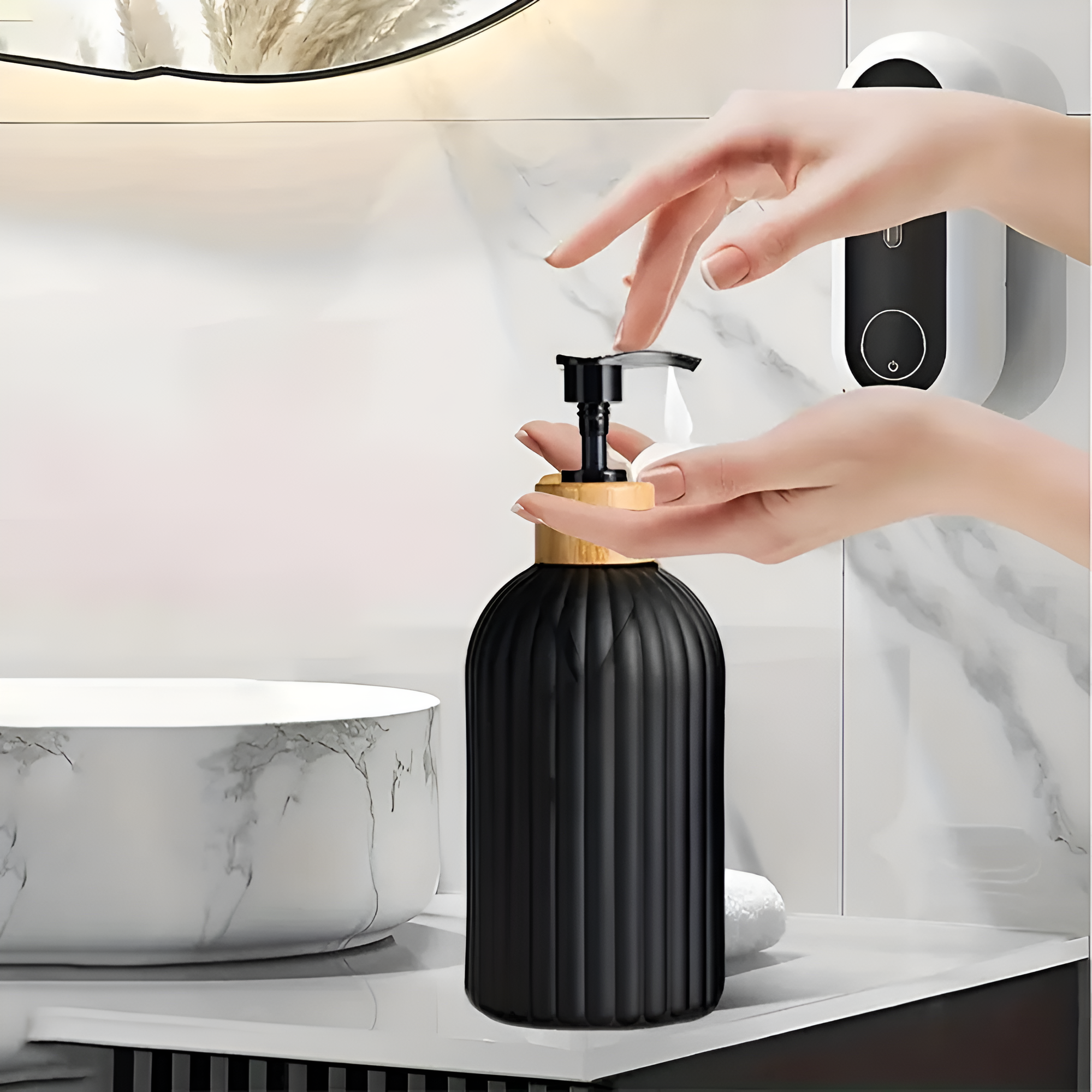Bamboo Pump Soap Dispenser