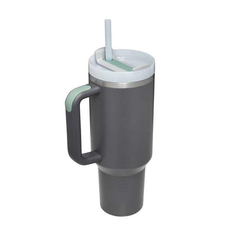 Insulated Travel Mug With Straw