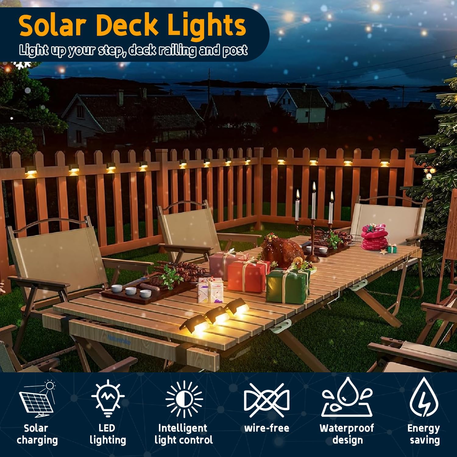 Waterproof Solar Garden Path Lights - Wireless Solar Led Outdoor Light Waterproof Garden Patio