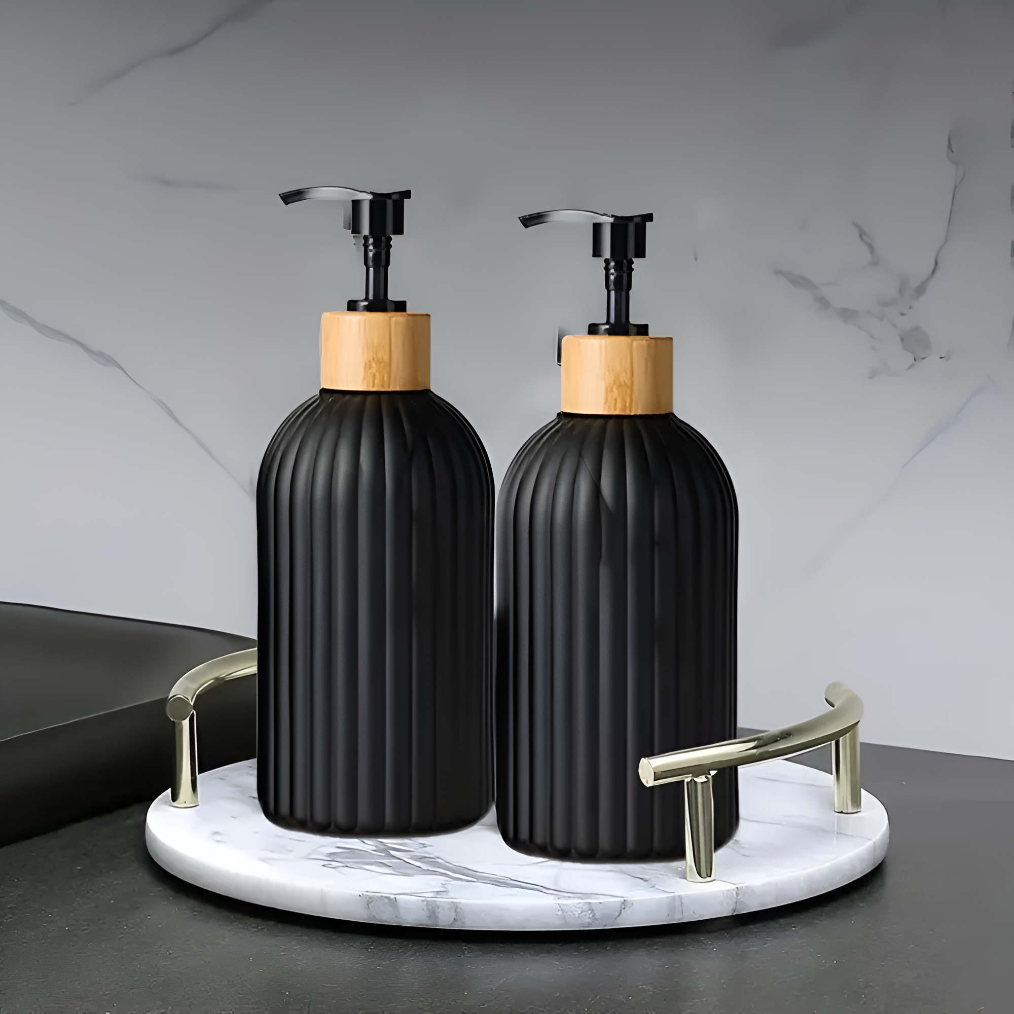 Bamboo Pump Soap Dispenser