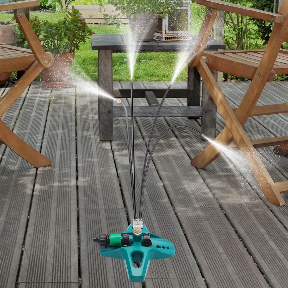 Freestanding Patio Misting System with Adjustable Nozzles