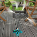 Freestanding Patio Misting System with Adjustable Nozzles