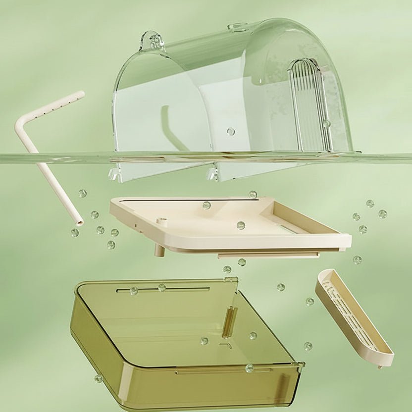 Hanging Bird Bath With Self-Circulating Water