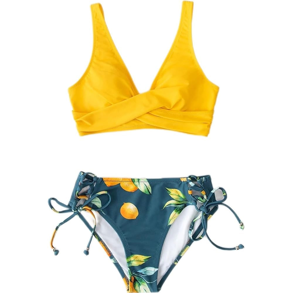 Women's Floral Wrap Bikini Set