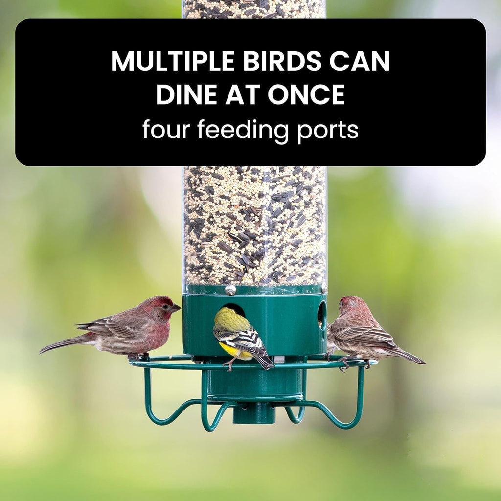 Outdoor Bird Feeder - Squirrel Proof Bird Feeder Weight Activated Anti Squirrel