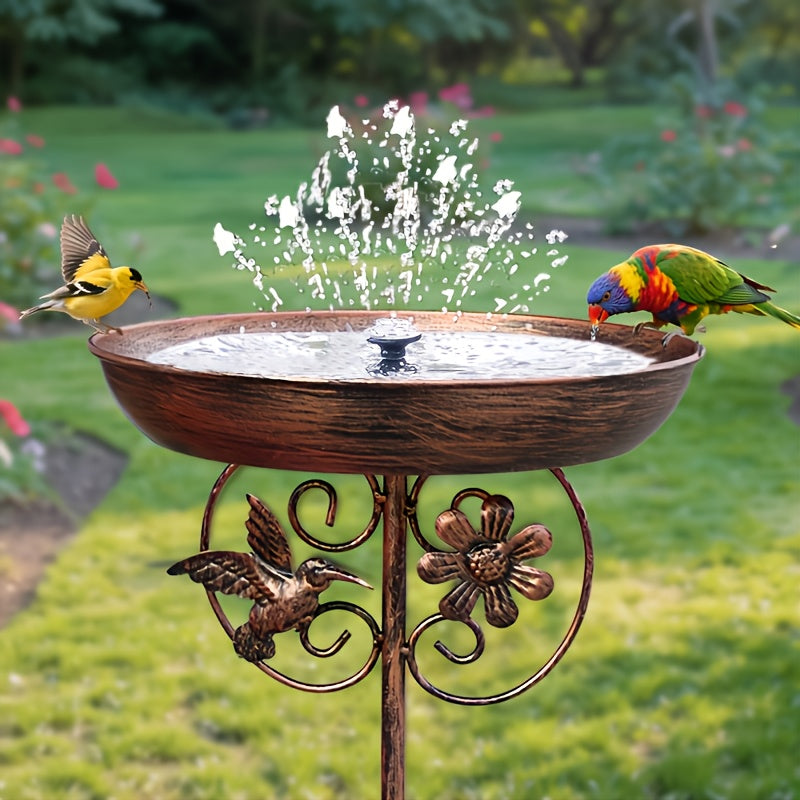 Garden Bird Bath with Ground Stake