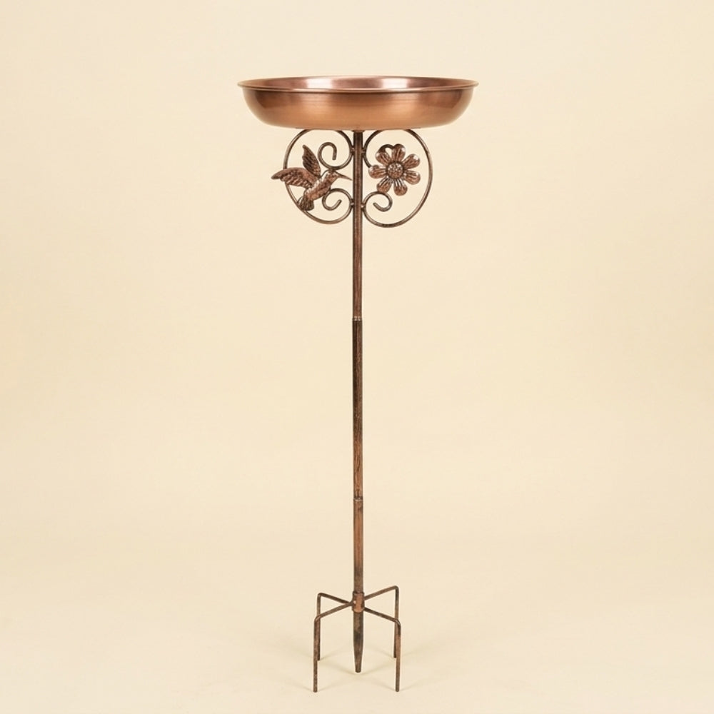 Garden Bird Bath with Ground Stake