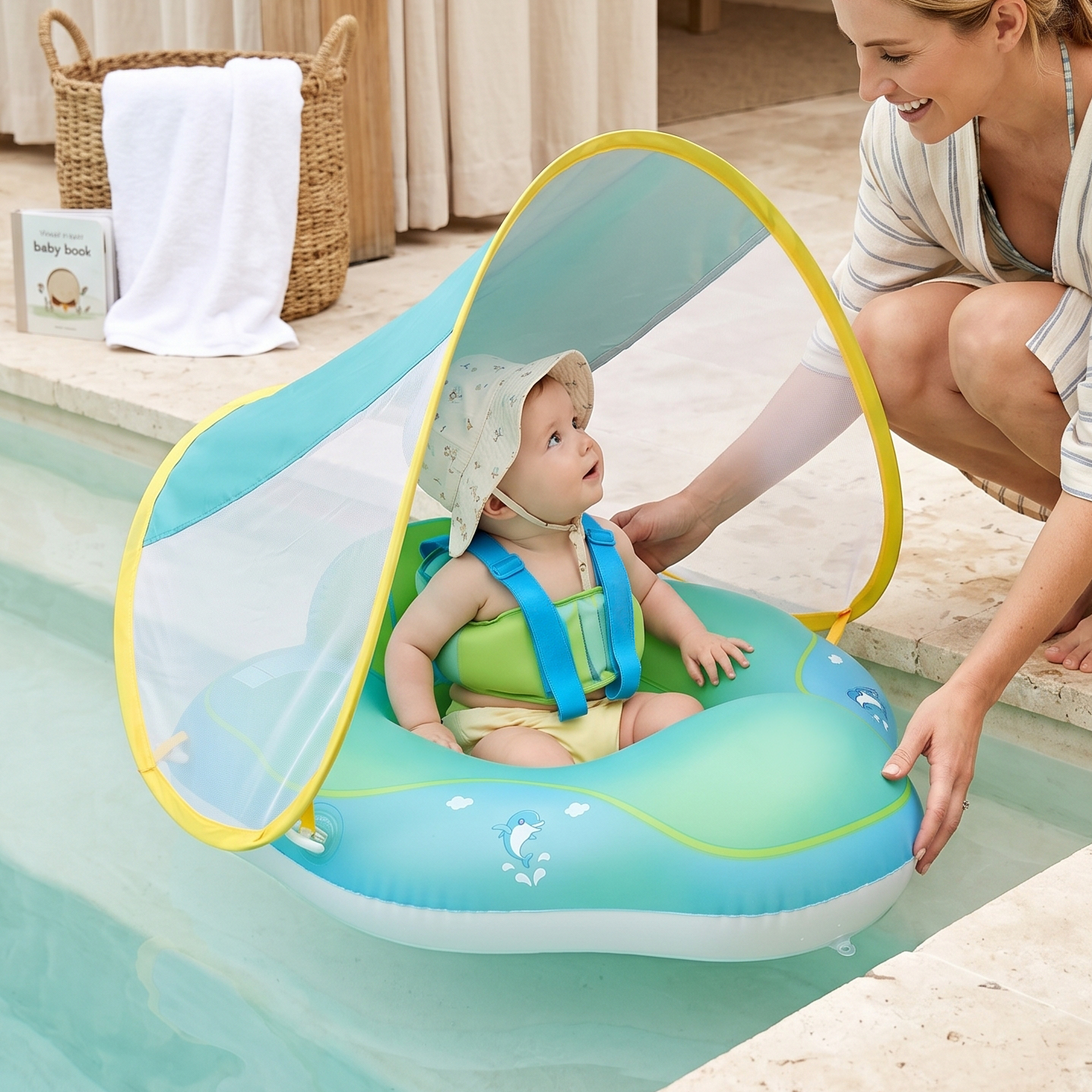 Inflatable Baby Swim Seat Float