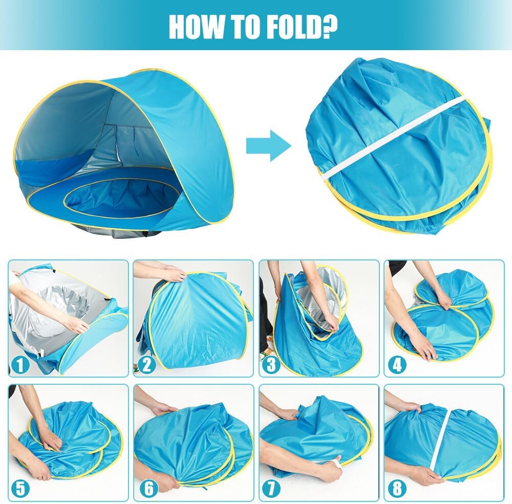 Baby Beach Tent with Paddling Pool