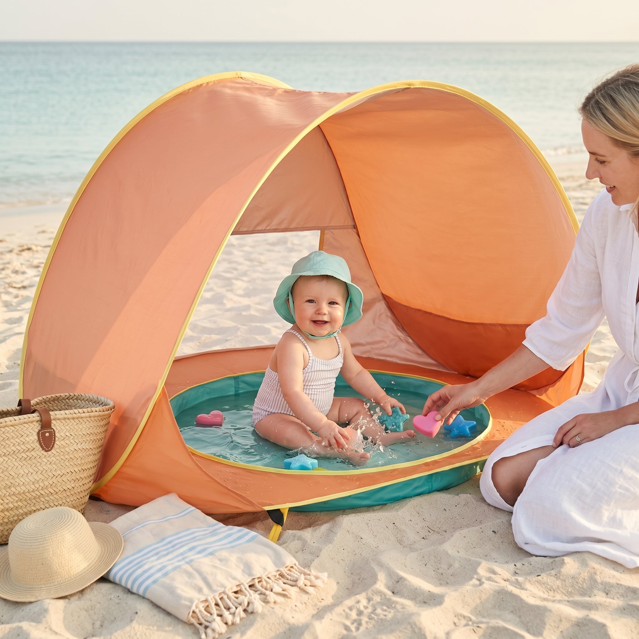 Baby Beach Tent with Paddling Pool