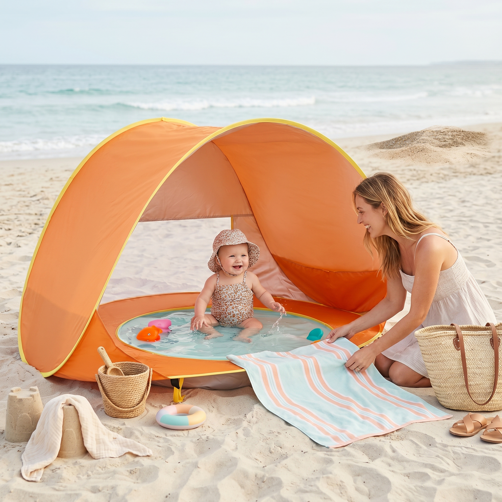 Baby Beach Tent with Paddling Pool